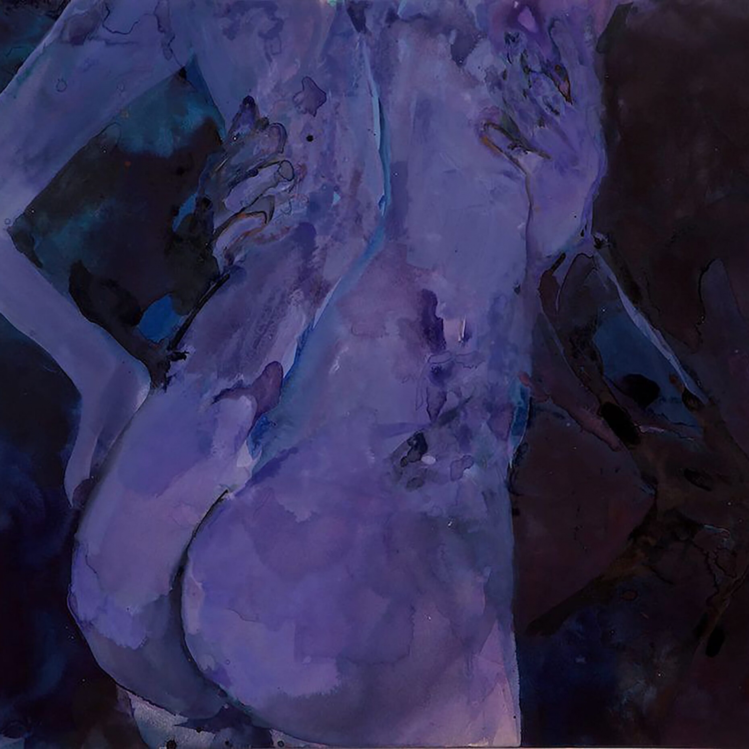 Michael Ajerman, Three limbs, 2010, acquerello su carta, watercolor on paper, 56,0 x 76,8 cm, AJERCT0050