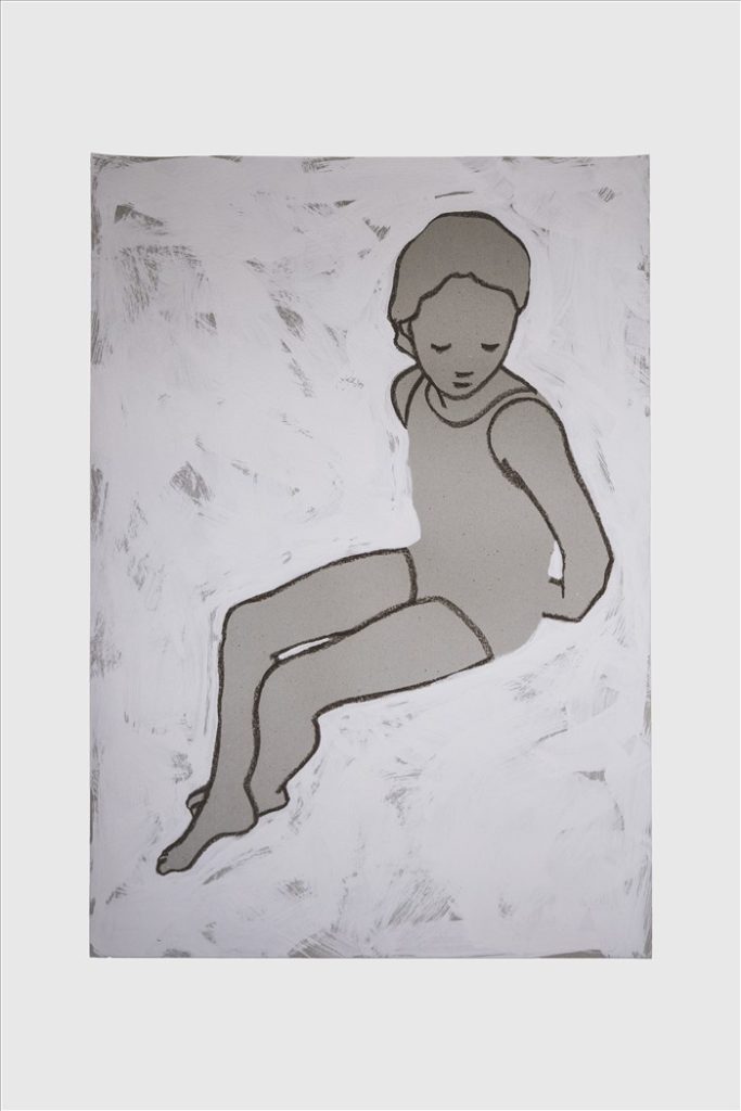 Valerio Berruti, Lotus, 2026, Tecnica mista su cartoncino, 120,0 x 80,0 cm