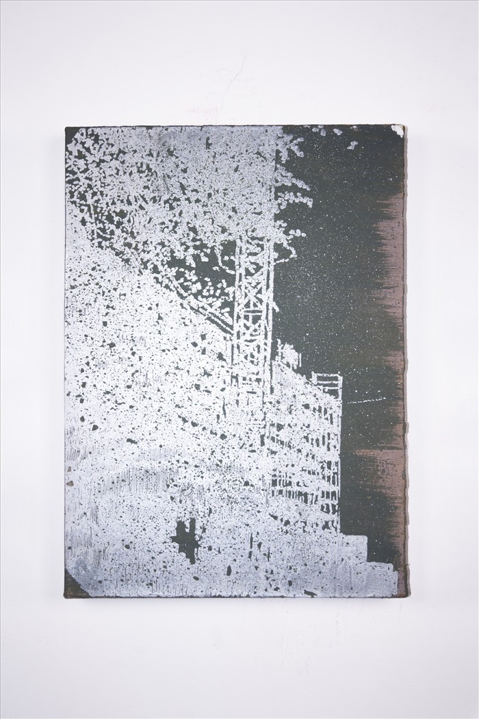 Luca Pancrazzi, 114317102025, 2025, acrilico e smalto su carta intelata, acrylic and enamel on canvas-mounted paper, 35,0 x 25,0 cm, PANCCT044