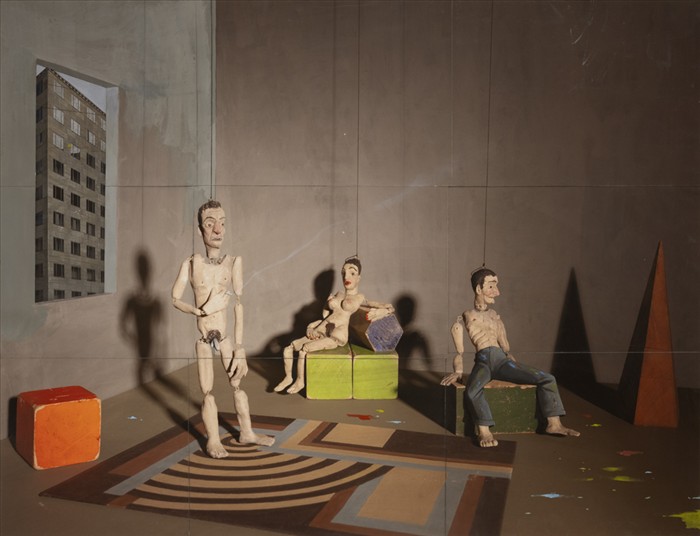 Paolo Ventura, Der Sturm, 2025, collage fotografico e pittura, photo collage and painting, 114,0 x 155,0 cm, VENST0338